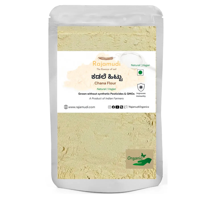 Organic Besan / Gram / Chana Dal  Flour By Rajamudi Organics