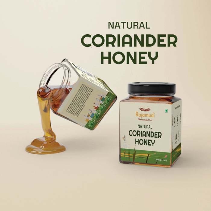 Natural Coriander honey by Rajamudi organics