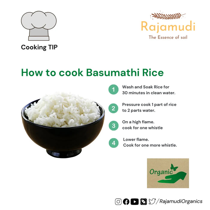 Organic Traditonal Basmati Rice by Rajamudi