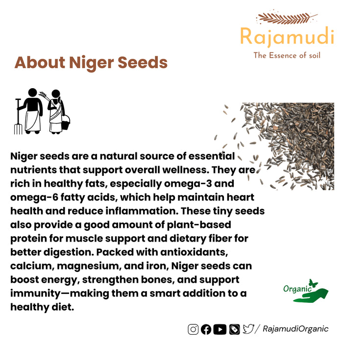 Organic Niger Seeds| Rajamudi Organics