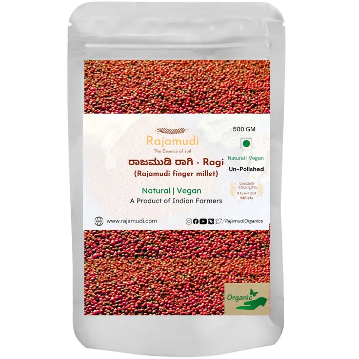 Rajamudi Finger Millet Whole Grain- Raagi Unpolished | Rajamudi