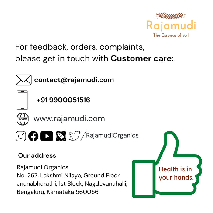 Buy Authentic Rajamudi Rice (Semi-Polished) - Organic Rajamudi rice | Rajamudi rajamudi