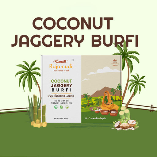 coconut jaggery burfi
